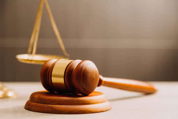A judge's gavel illustrates the court's role in repeating Arizona Abortion Law